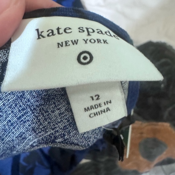 Kate Spade Blue and Black Floral One-Shoulder Jumpsuit - Picture 5 of 6